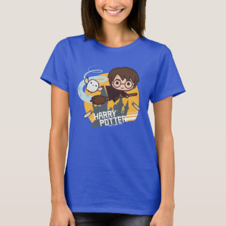 T-shirt Caricature Harry et Hedwig Flying Passé Hogwares