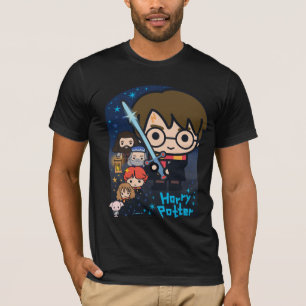 T-shirt Caricature Harry Potter Chambre des secrets Graphi