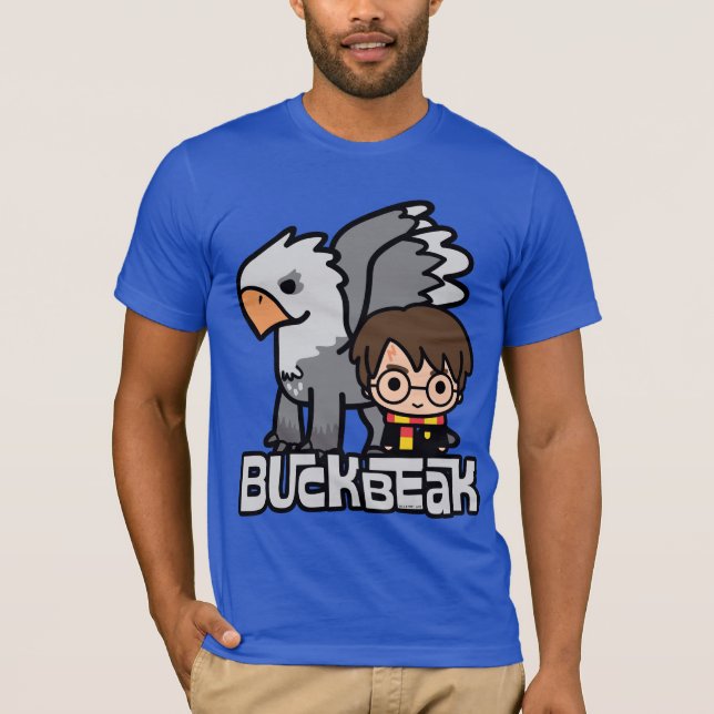 T-shirt Caricature Harry Potter et Buckbeak (Devant)