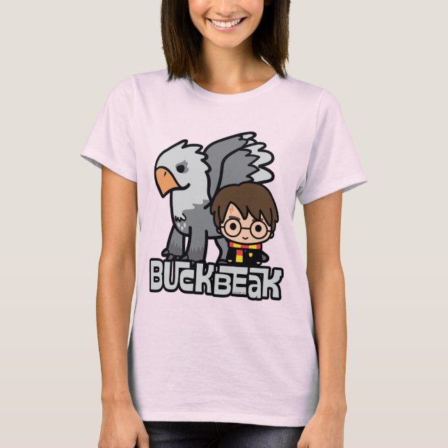 T-shirt Caricature Harry Potter et Buckbeak (Devant)