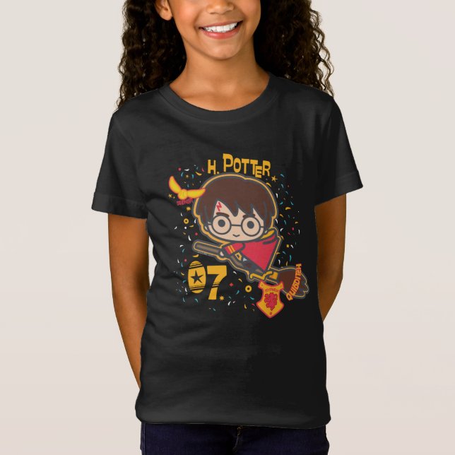 T-Shirt Caricature Harry Potter Quidditch Chercher (Devant)