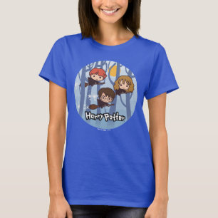 T-shirt Caricature Harry, Ron, & Hermione Voler Dans Woods