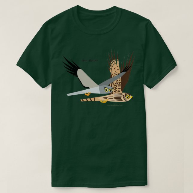 T-shirt Caricature Hen Harrier (Design devant)