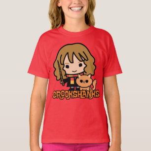 T-shirt Caricature Hermione et Crookshanks