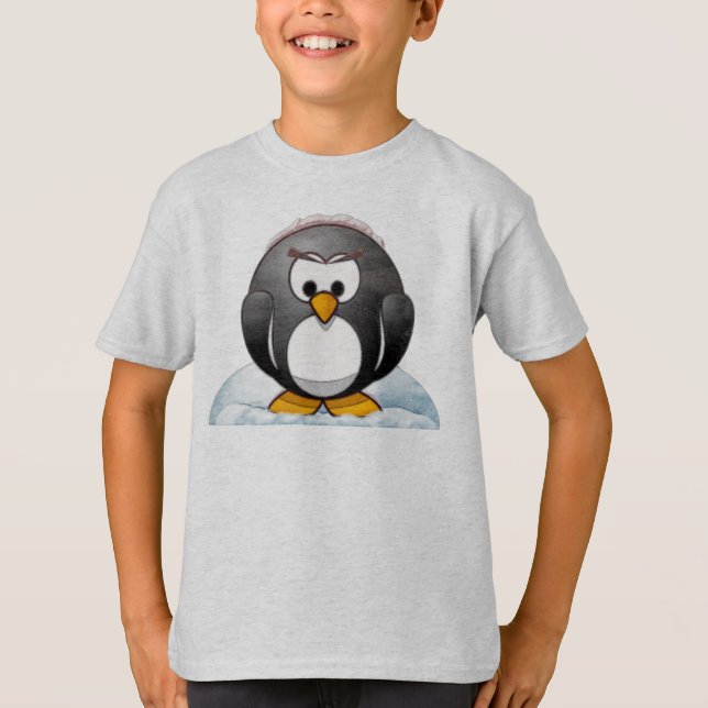 T-shirt Caricature Icey Penguin (Devant)