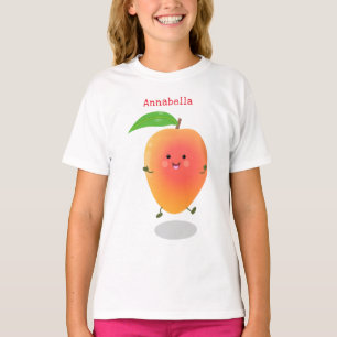 T-shirt Caricature jaune mangue mignonne