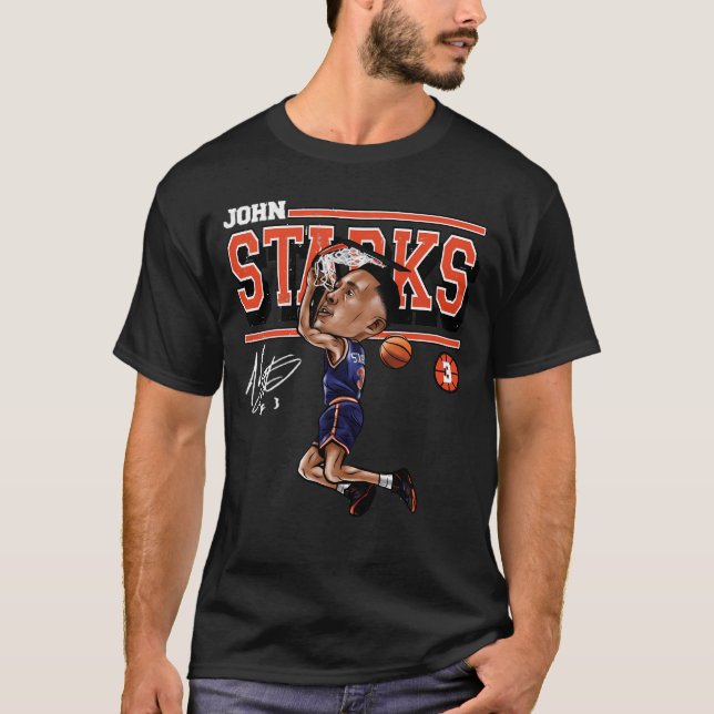 T-shirt Caricature John Starks (Devant)