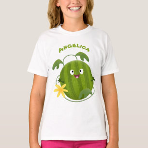 T-shirt Caricature joli et souriant de pastèque