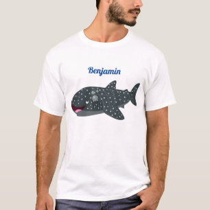 T-shirt Caricature joli requin baleine joyeux