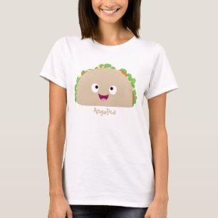 T-shirt Caricature joli sourire taco dessin animé