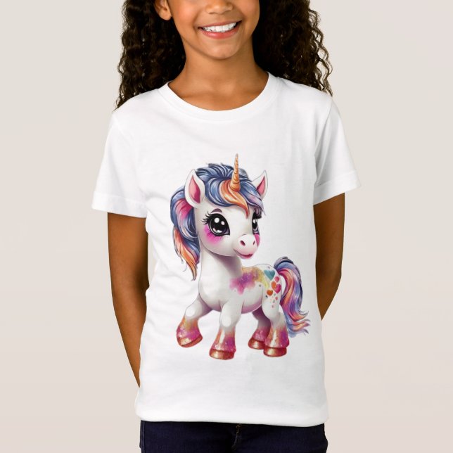 T-Shirt caricature licorne (Devant)