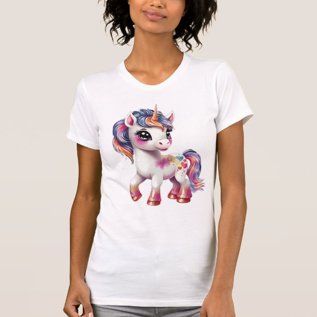 T-shirt caricature licorne (Devant)