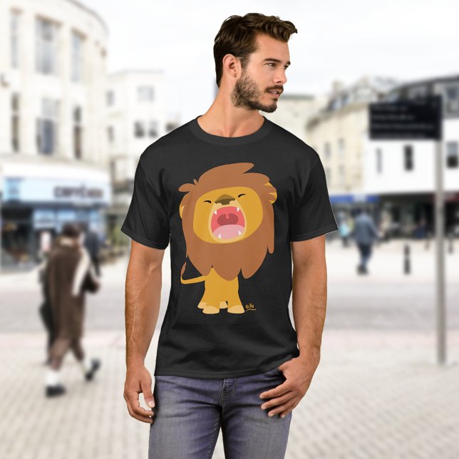 T-shirt caricature Lion très puissant (Créateur téléchargé)