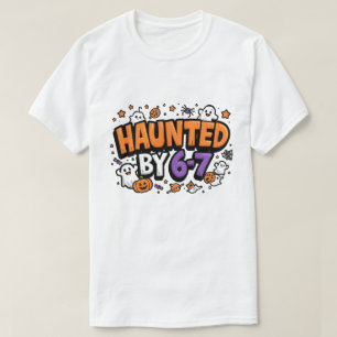 T-shirt Caricature Lumineuse Hantée Par 6-7 Art Halloween