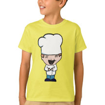 Caricature mignonne d'un chef riant