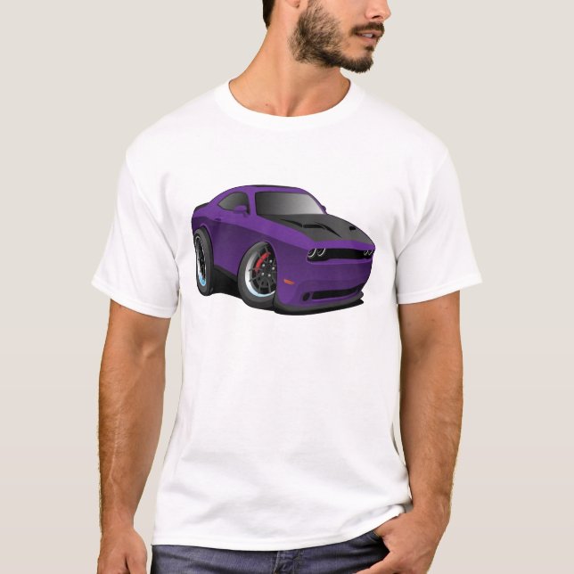T-shirt Caricature moderne américaine de voiture à muscle  (Devant)