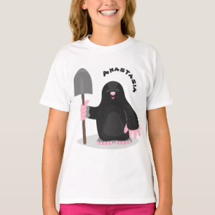 T-shirt Caricature mole joyeux