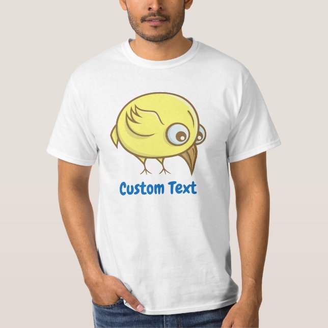 T-shirt caricature oiseau jaune (Devant)