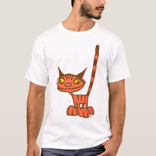 T-shirt caricature Orange Cute et Cool Kitty
