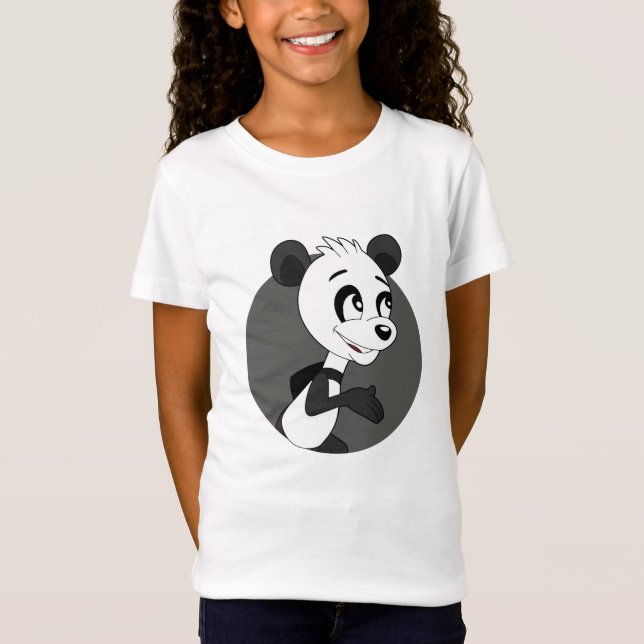 T-shirt caricature panda (Devant)
