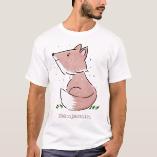 T-shirt Caricature pour bébé renard