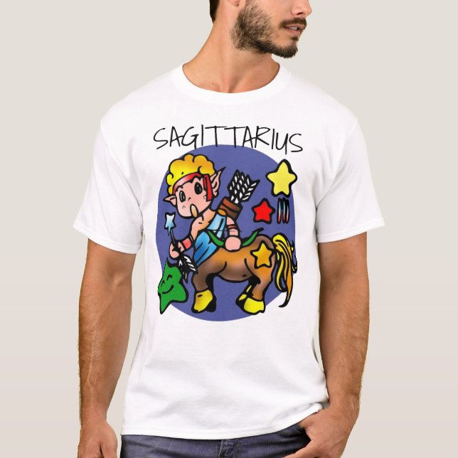T-shirt Caricature Sagittarius Archer Centaur (Devant)