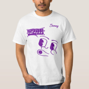 T-shirt Caricature sifflante visage personnalisable hommes