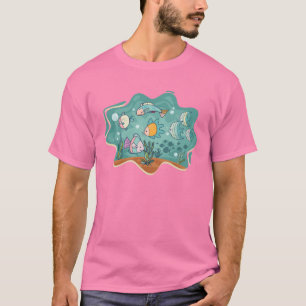 T-shirt Caricature sous-marine Ocean Life