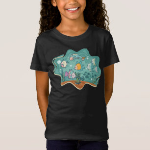 T-Shirt Caricature sous-marine Ocean Life