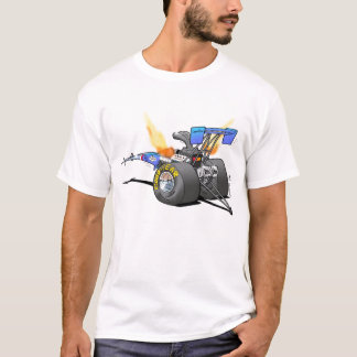 T-shirt Caricature supérieure de emballage de voiture à