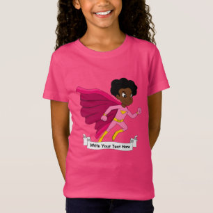 T-Shirt Caricature sur mesure super-héros fille