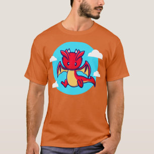 T-shirt Caricature volante dragon mignon
