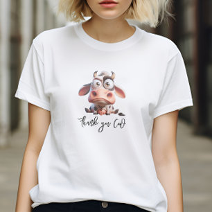 T-shirt Caricatures de la vache sainte Je suis une vilaine