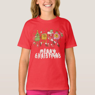 T-shirt Caricatures de Noël dansantes