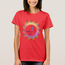 T-shirt "Caring" élégant et attentionné