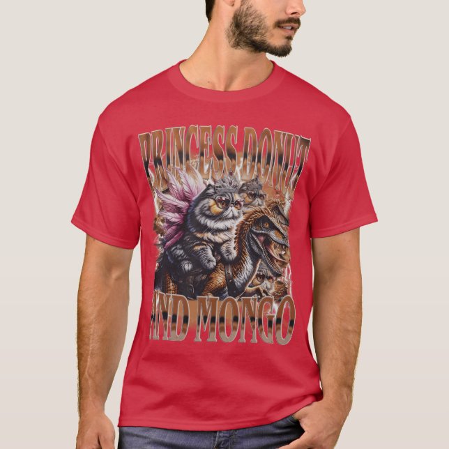 T-shirt Carl l'explorateur de donjon Princess Donut Mongo  (Devant)