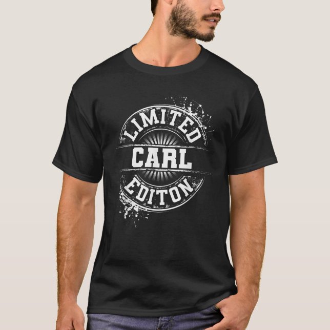 T-shirt CARL Limited Edition Funny Nom personnalisé Plaisa (Devant)