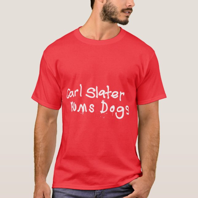 T-shirt Carl Slater Embrasse Les Chiens garçon (Devant)