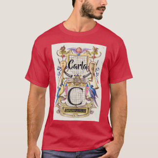 T-shirt Carla Calligraphie Vintage et moderne Artiste Gard
