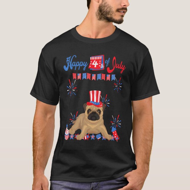 T-shirt Carlin 4 juillet (Devant)