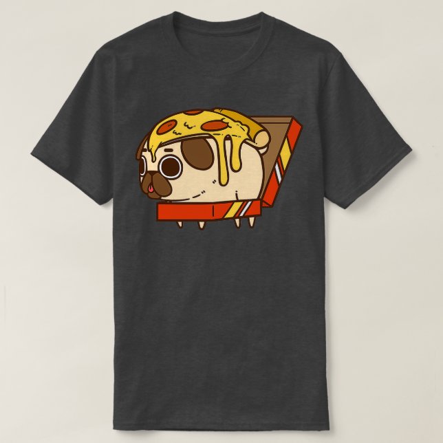 T-shirt Carlin à la pizza (Design devant)