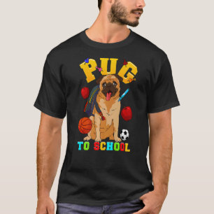 T-shirt Carlin À L'École Retour À L'École Pun Chien