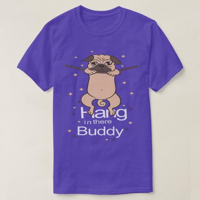 T-shirt Carlin Accrochez-Vous Là Pot Puggle Propriétaire P (Design devant)