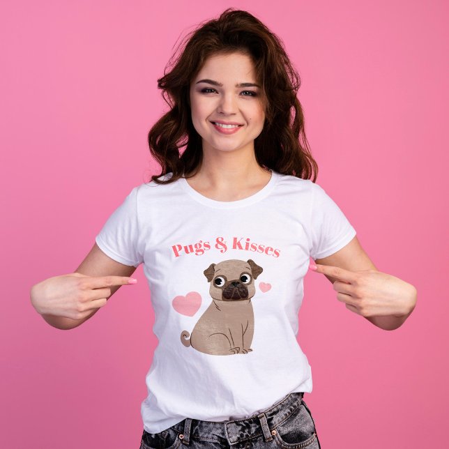T-shirt Carlin adorable Chiot "Carlins et baisers" (Créateur téléchargé)