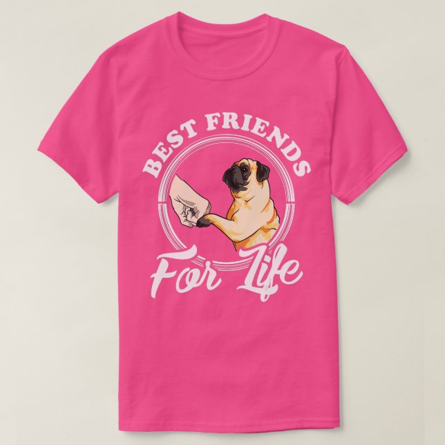 T-shirt Carlin Amoureux des chiens (Design devant)