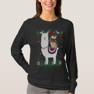T-shirt Carlin amusant équitation Llama Noël cadeaux Carli