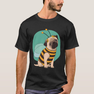 T-shirt Carlin amusant Porter le costume d'Halloween Bee C