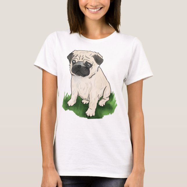 T-shirt Carlin assis mignon (Devant)