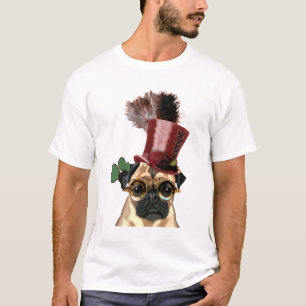 T-shirt Carlin avec chapeau de dessus style Steampunk