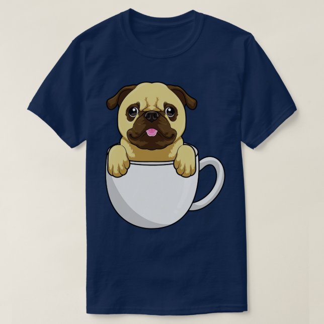 T-shirt Carlin avec Coupe de Café 2 (Design devant)